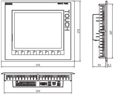 !!!!!!SIEMENS+精简系列面板(6AV6 647)+安装方式5